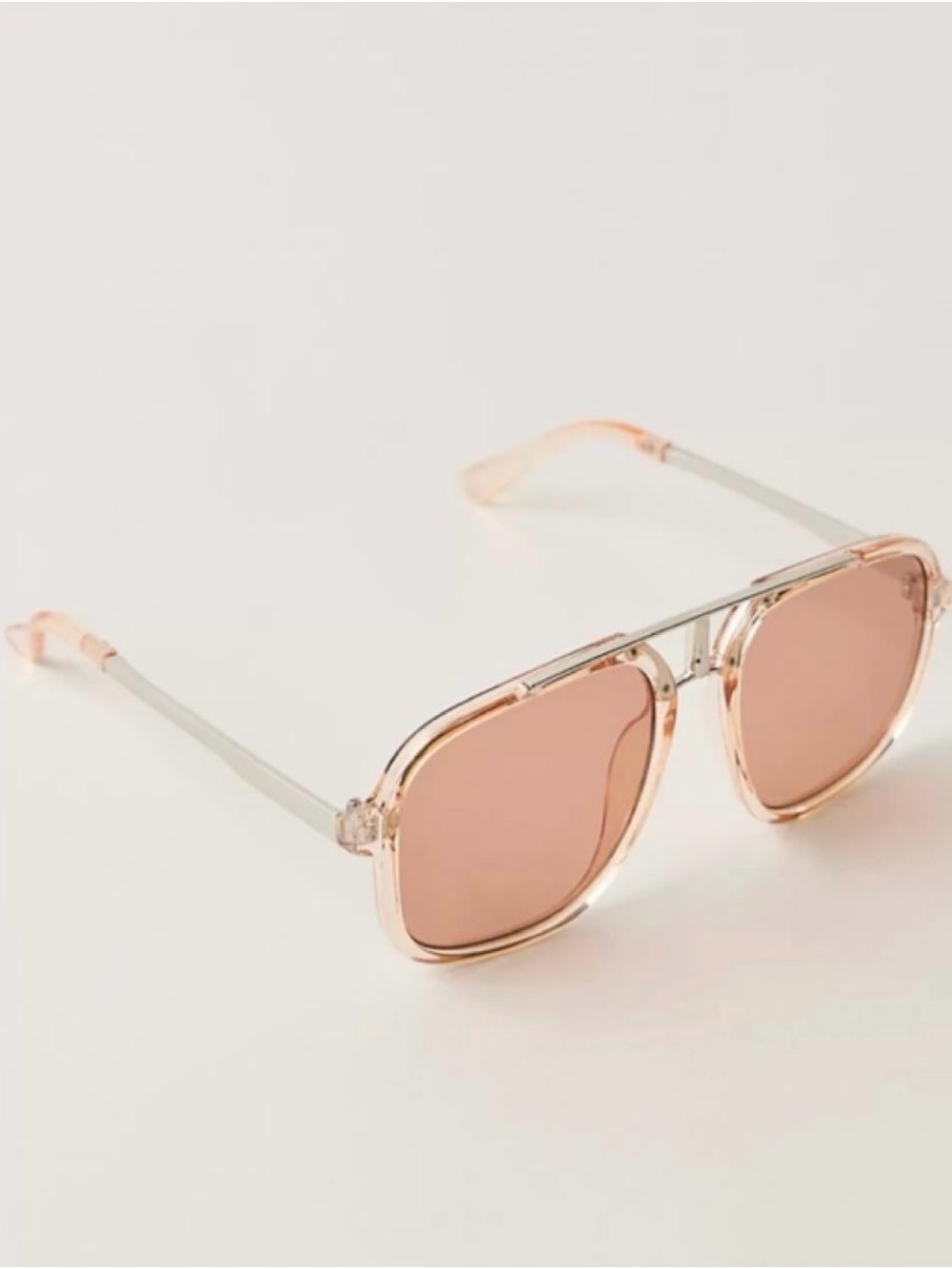 Free People janis detail Square Aviator Sunglasses
